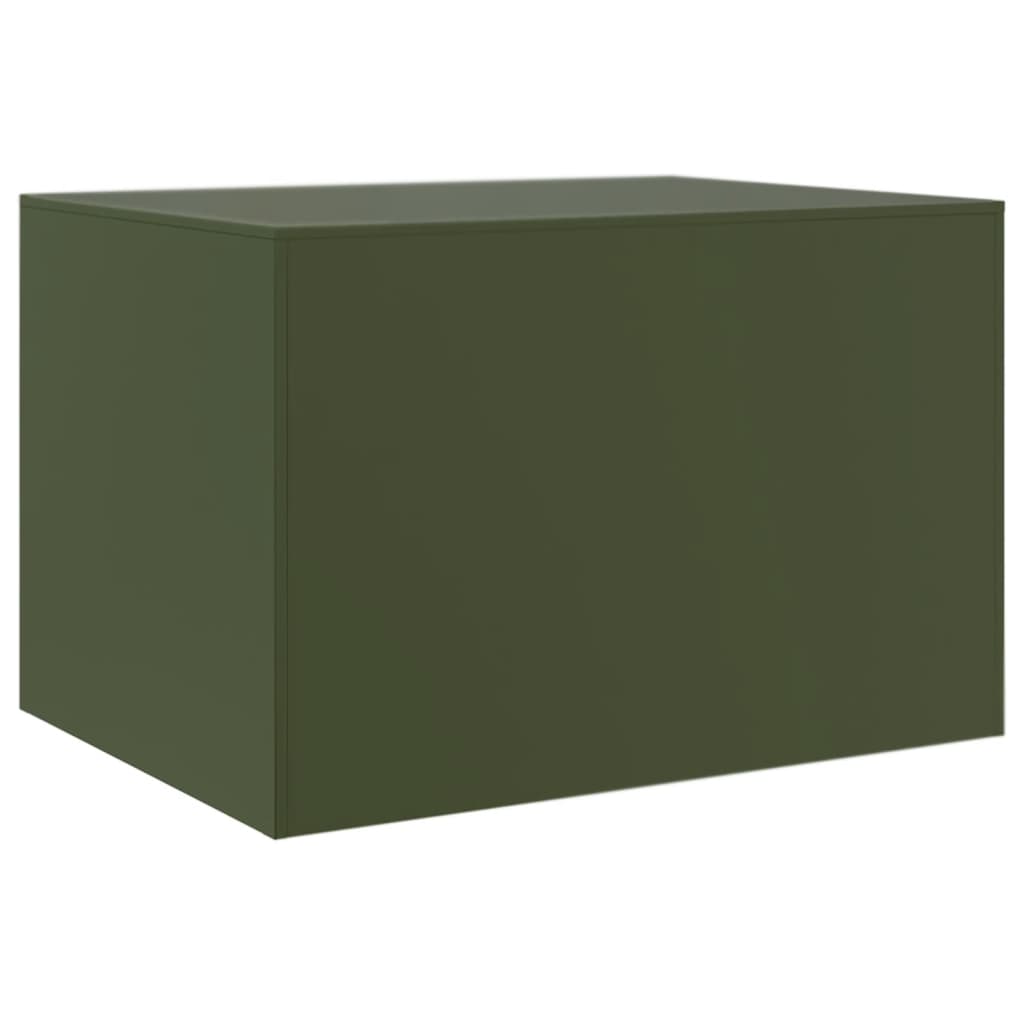 Salontafel 67x50x44 cm staal olijfgroen is nu te koop bij PeponiXL, paradijselijk wonen!