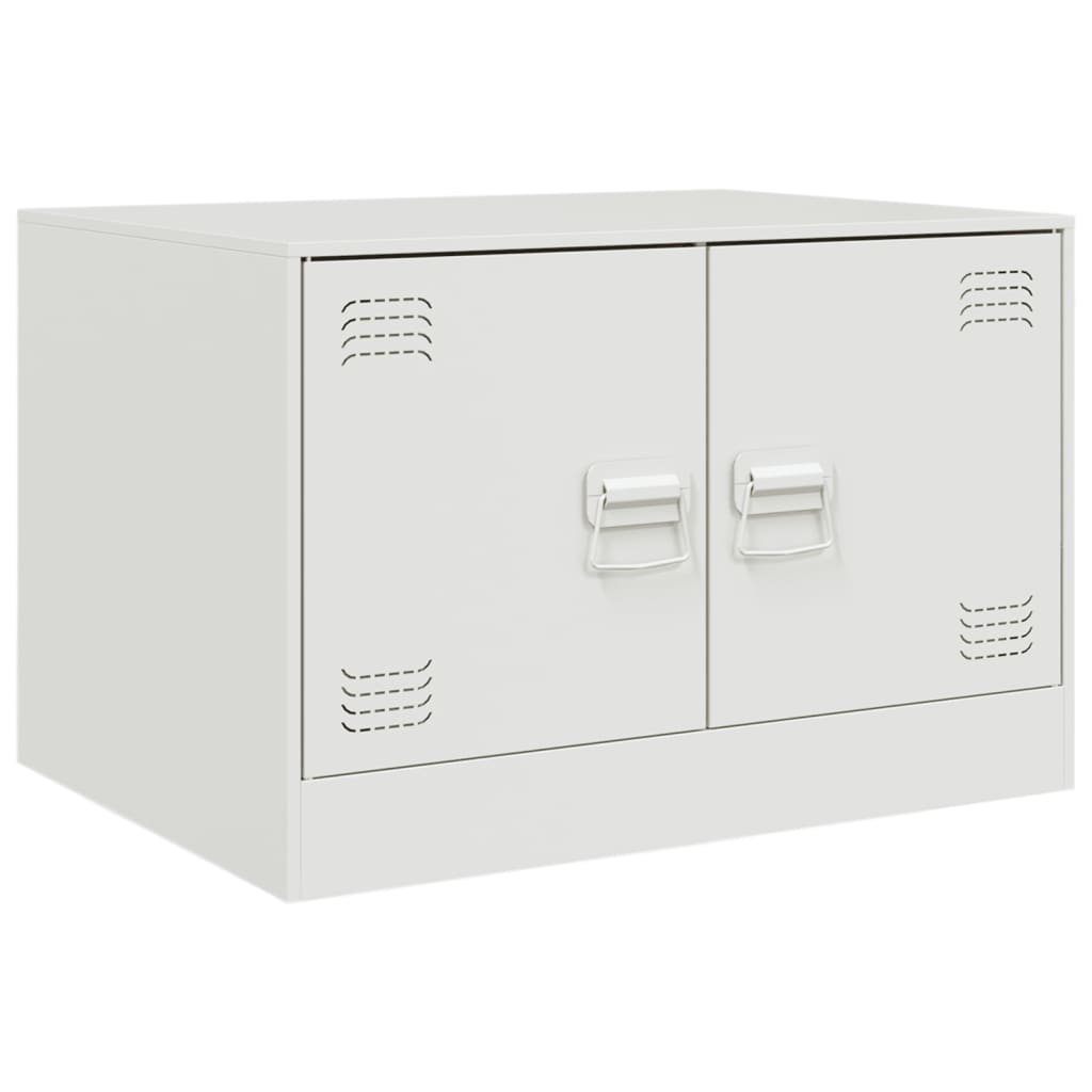 Salontafel 67x50x44 cm staal wit is nu te koop bij PeponiXL, paradijselijk wonen!
