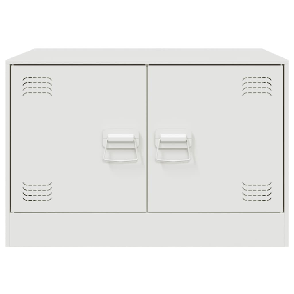 Salontafel 67x50x44 cm staal wit is nu te koop bij PeponiXL, paradijselijk wonen!