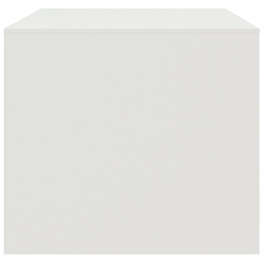 Salontafel 67x50x44 cm staal wit is nu te koop bij PeponiXL, paradijselijk wonen!