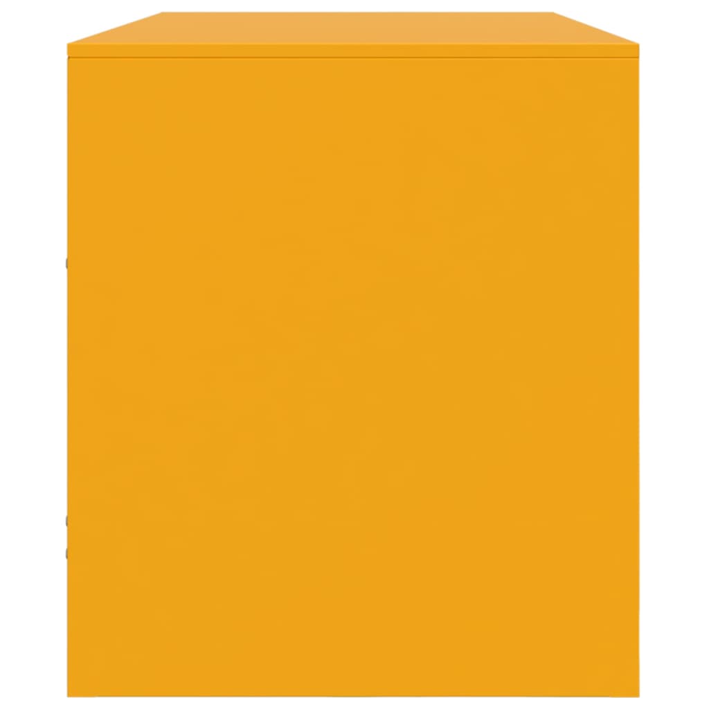 Tv-meubel 99x39x44 cm staal mosterdgeel is nu te koop bij PeponiXL, paradijselijk wonen!