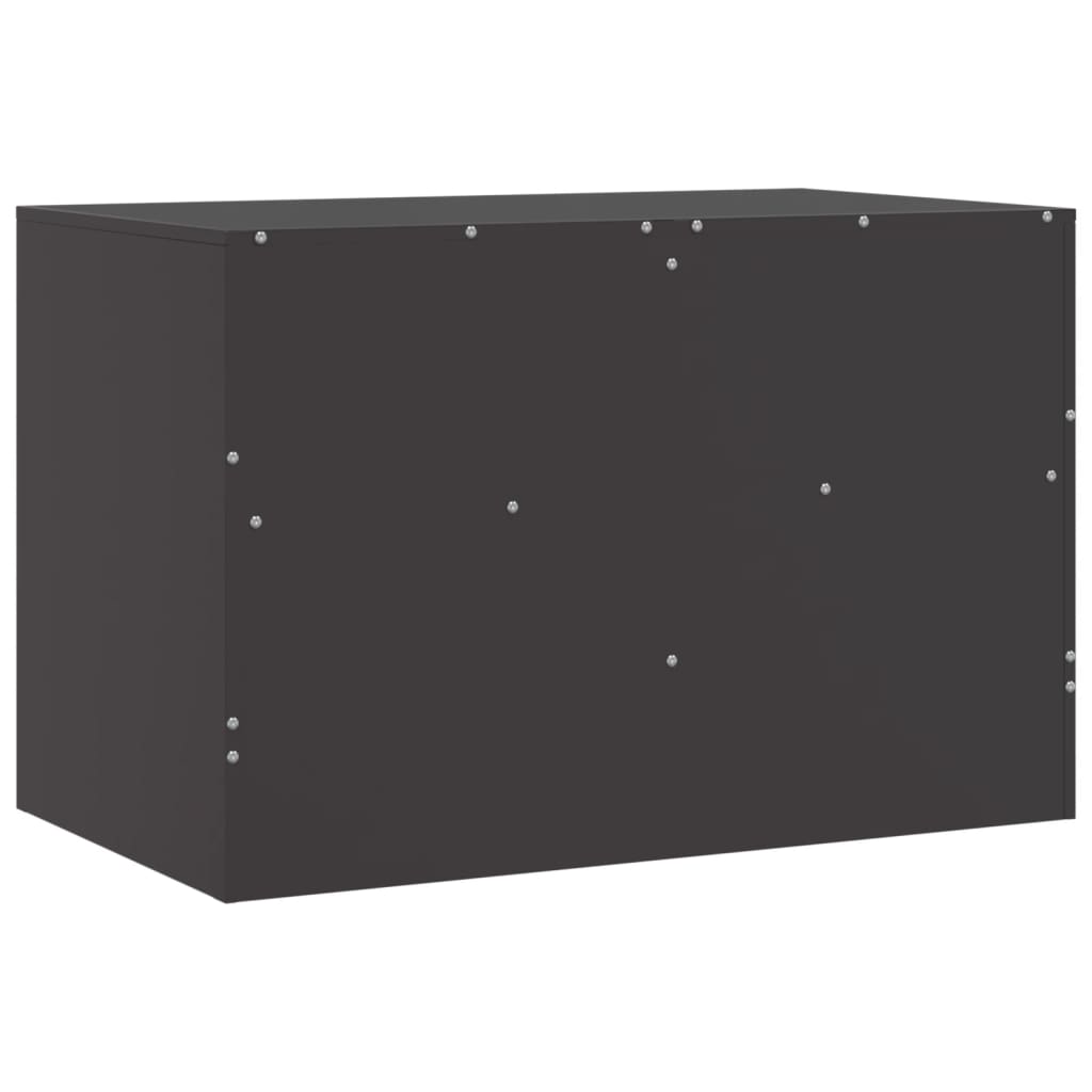 Tv-meubelen 2 st 67x39x44 cm staal zwart is nu te koop bij PeponiXL, paradijselijk wonen!