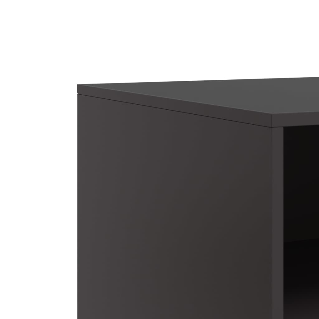Tv-meubelen 2 st 67x39x44 cm staal zwart is nu te koop bij PeponiXL, paradijselijk wonen!