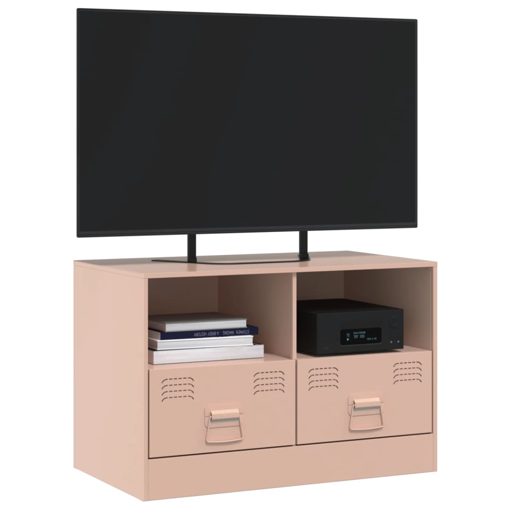 Tv-meubel 67x39x44 cm staal roze is nu te koop bij PeponiXL, paradijselijk wonen!