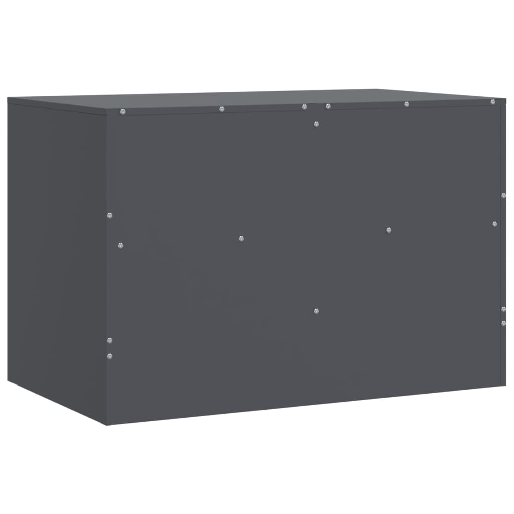 Tv-meubelen 2 st 67x39x44 cm staal antracietkleurig is nu te koop bij PeponiXL, paradijselijk wonen!