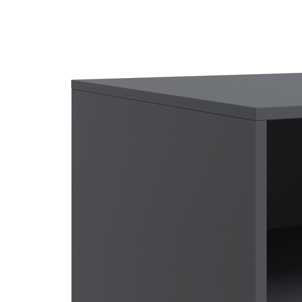 Tv-meubelen 2 st 67x39x44 cm staal antracietkleurig is nu te koop bij PeponiXL, paradijselijk wonen!