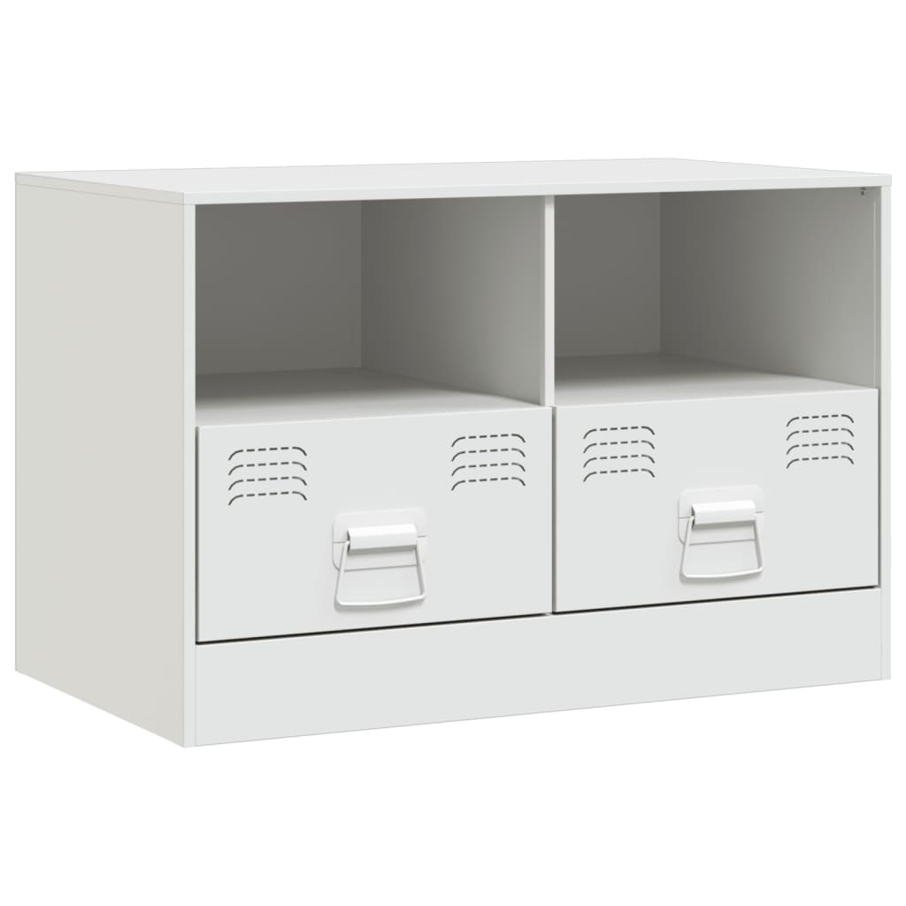 Tv-meubel 67x39x44 cm staal wit is nu te koop bij PeponiXL, paradijselijk wonen!