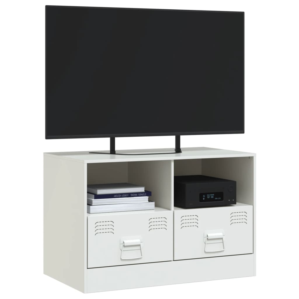 Tv-meubel 67x39x44 cm staal wit is nu te koop bij PeponiXL, paradijselijk wonen!