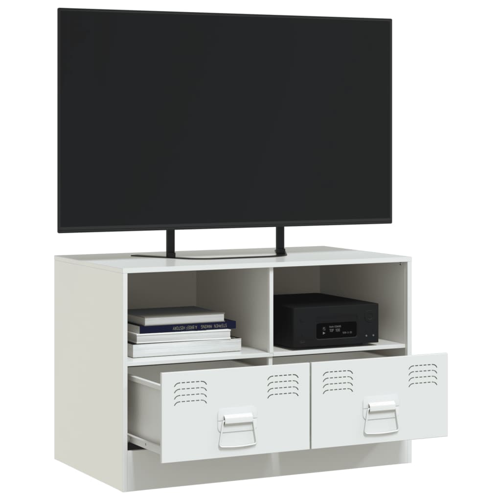 Tv-meubel 67x39x44 cm staal wit is nu te koop bij PeponiXL, paradijselijk wonen!
