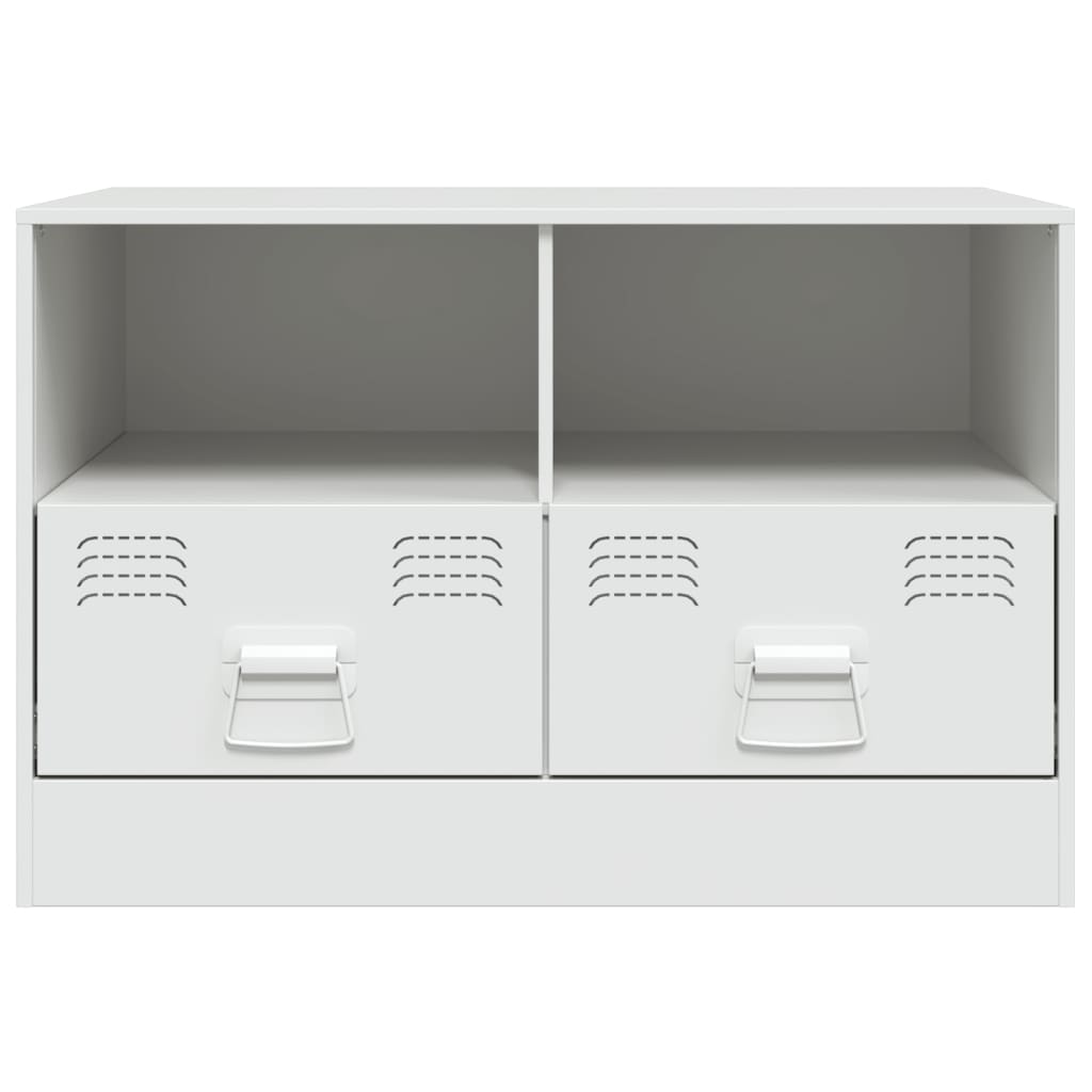 Tv-meubel 67x39x44 cm staal wit is nu te koop bij PeponiXL, paradijselijk wonen!
