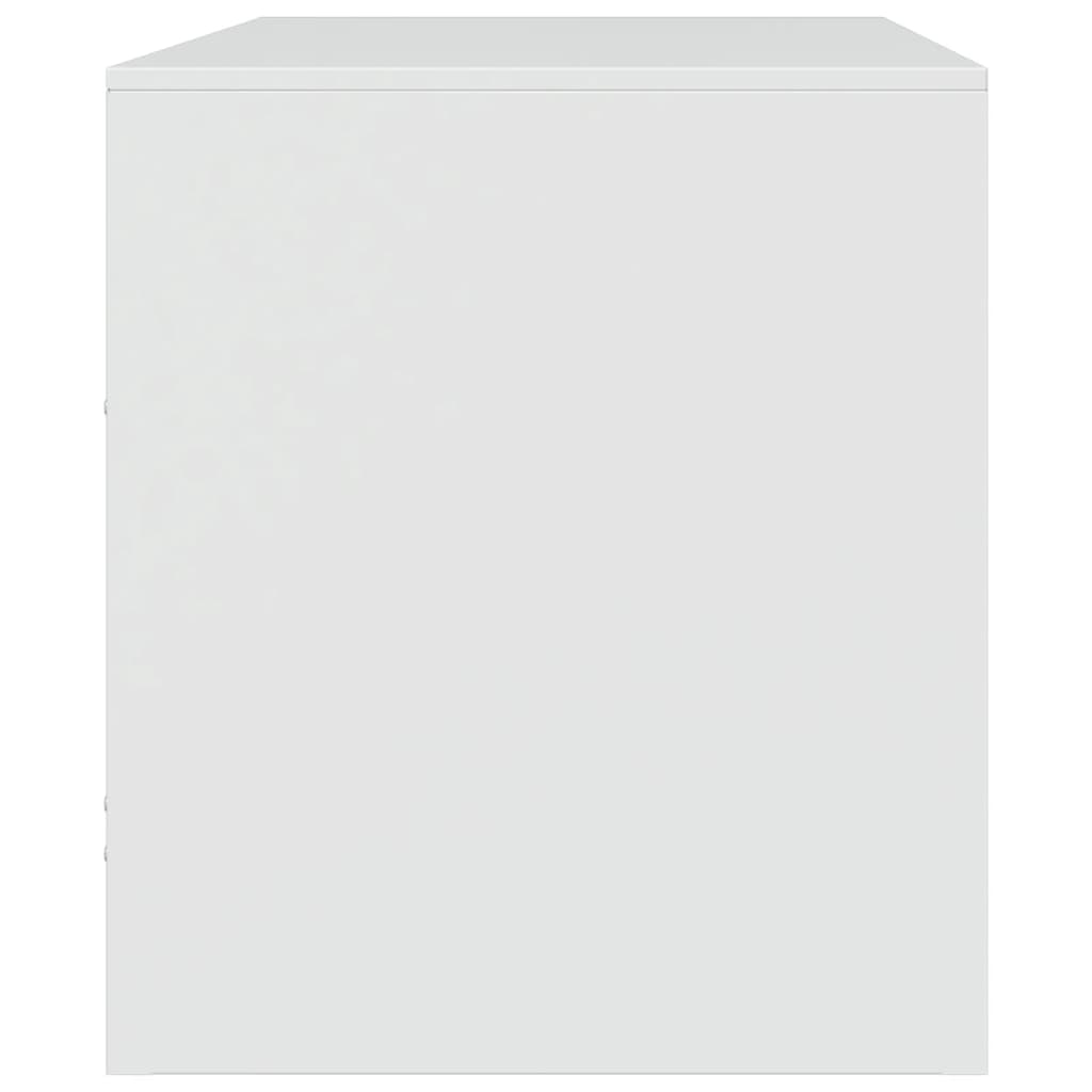 Tv-meubel 67x39x44 cm staal wit is nu te koop bij PeponiXL, paradijselijk wonen!