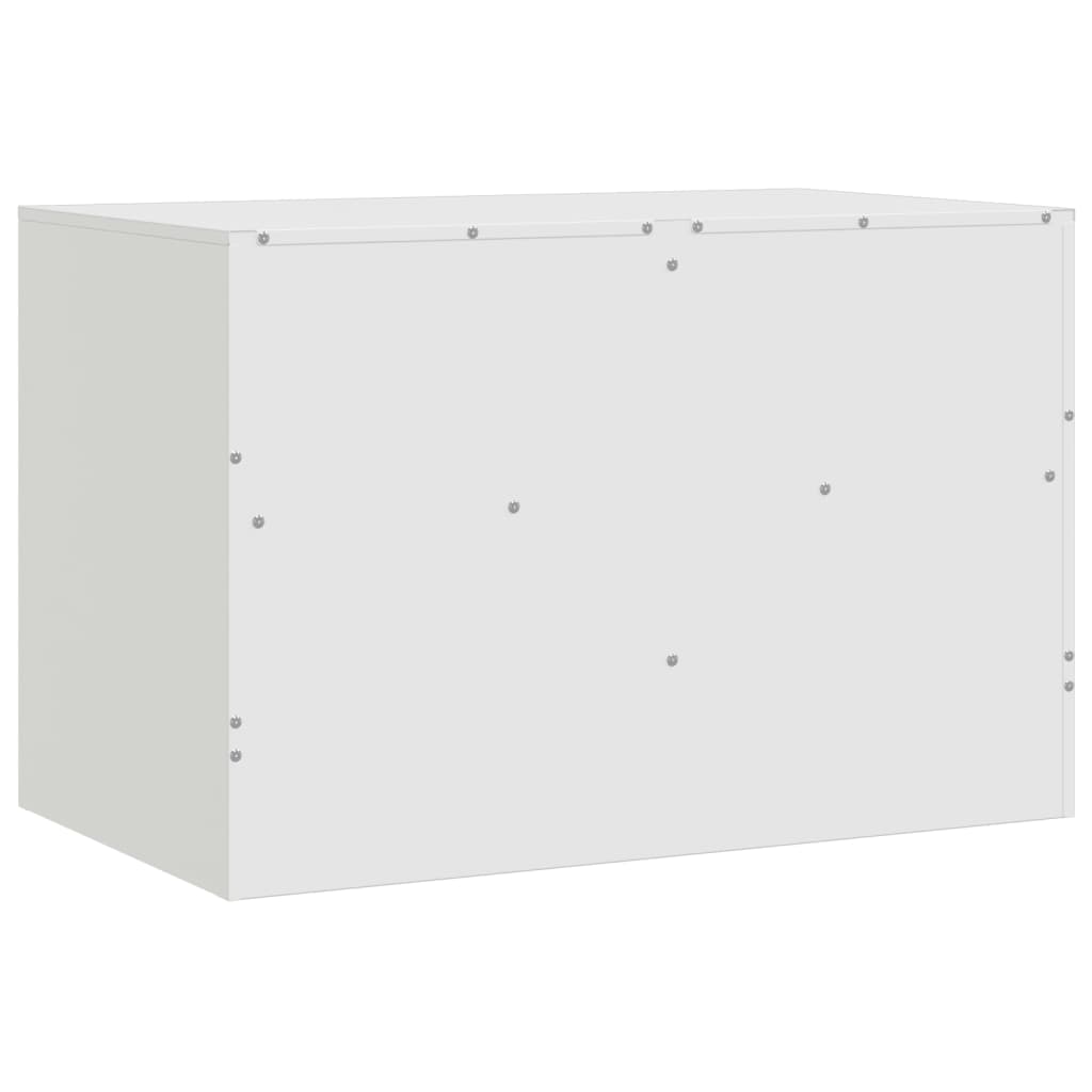 Tv-meubel 67x39x44 cm staal wit is nu te koop bij PeponiXL, paradijselijk wonen!