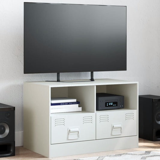 Tv-meubel 67x39x44 cm staal wit is nu te koop bij PeponiXL, paradijselijk wonen!
