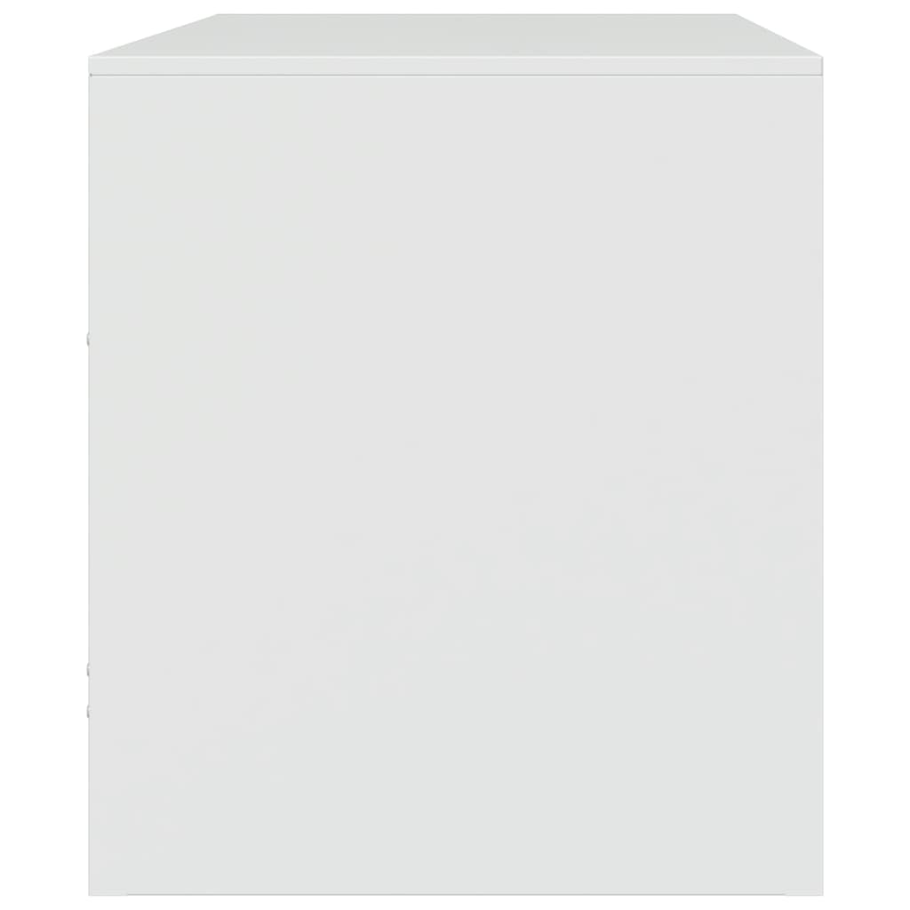 Tv-meubelen 2 st 67x39x44 cm staal wit is nu te koop bij PeponiXL, paradijselijk wonen!