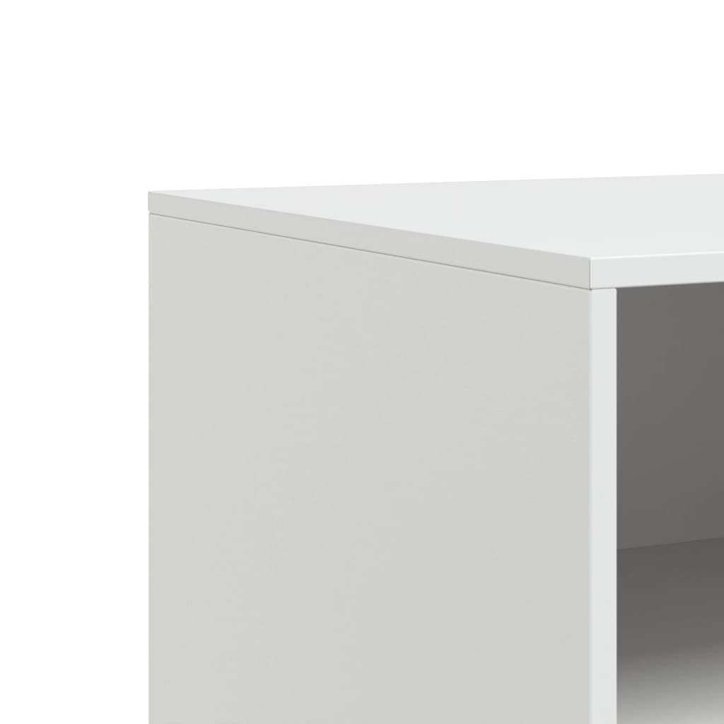 Tv-meubelen 2 st 67x39x44 cm staal wit is nu te koop bij PeponiXL, paradijselijk wonen!
