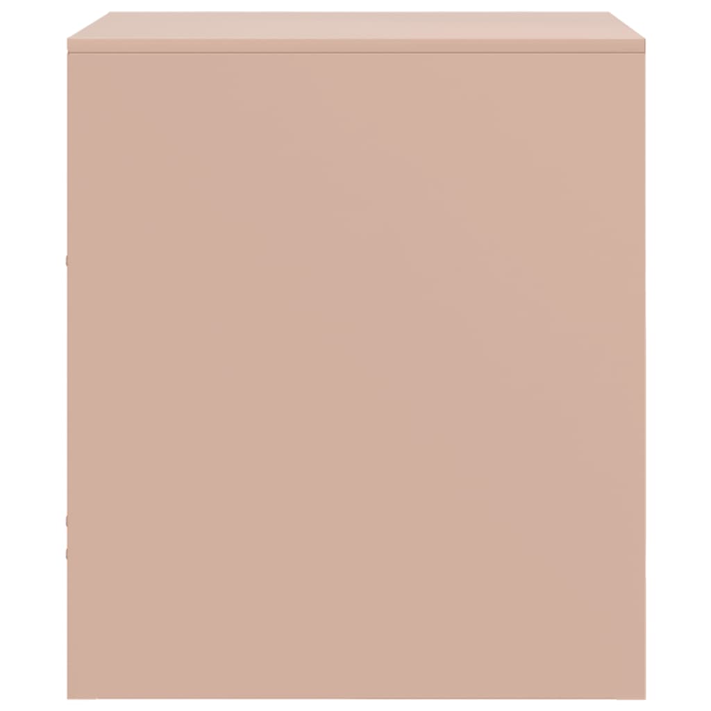 Nachtkastjes 2 st 34,5x39x44 cm staal roze is nu te koop bij PeponiXL, paradijselijk wonen!