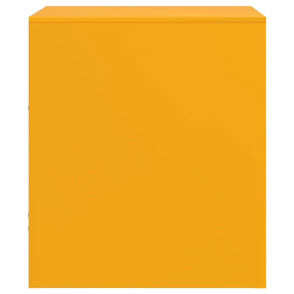 Nachtkastjes 2 st 34,5x39x44 cm staal mosterdgeel is nu te koop bij PeponiXL, paradijselijk wonen!