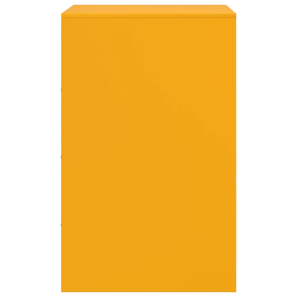 Nachtkastjes 2 st 34,5x39x62 cm staal mosterdgeel is nu te koop bij PeponiXL, paradijselijk wonen!