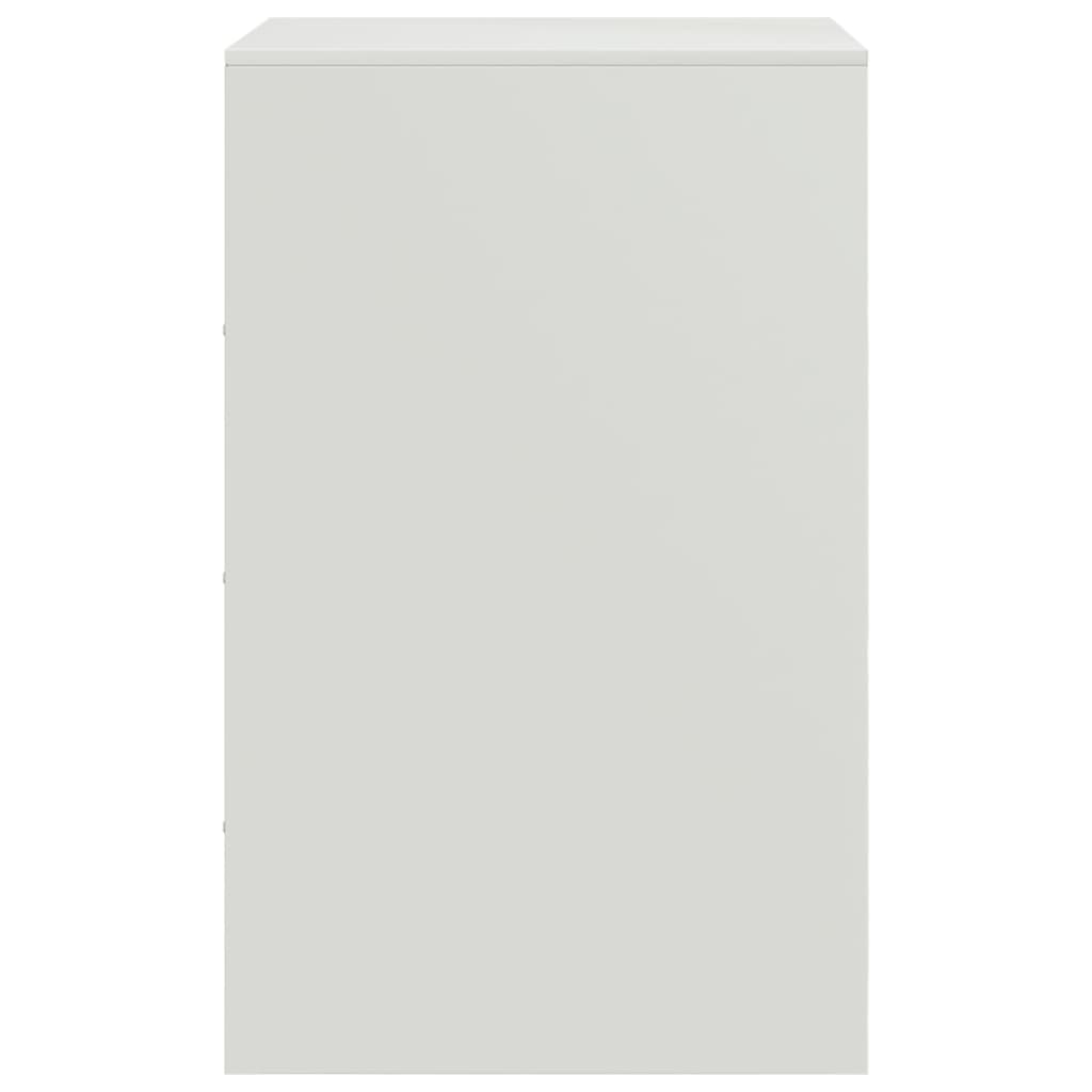 Nachtkastjes 2 st 34,5x39x62 cm staal wit is nu te koop bij PeponiXL, paradijselijk wonen!