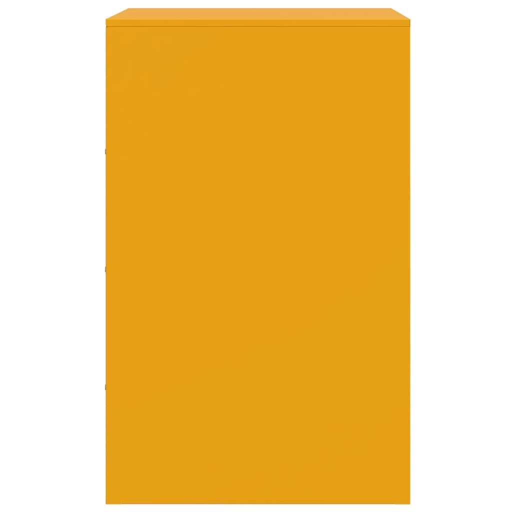 Nachtkastje 34,5x39x62 cm staal mosterdgeel is nu te koop bij PeponiXL, paradijselijk wonen!