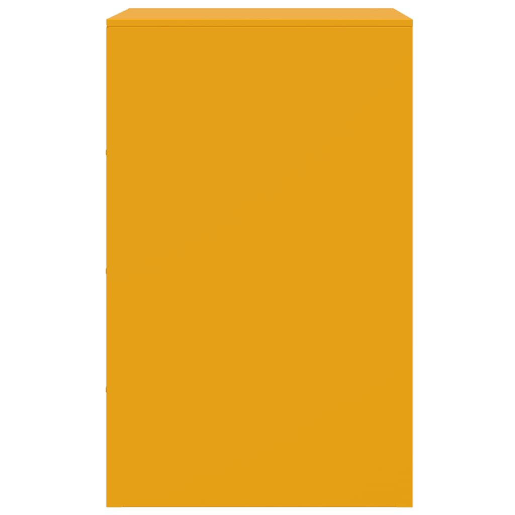 Nachtkastjes 2 st 34,5x39x62 cm staal mosterdgeel is nu te koop bij PeponiXL, paradijselijk wonen!