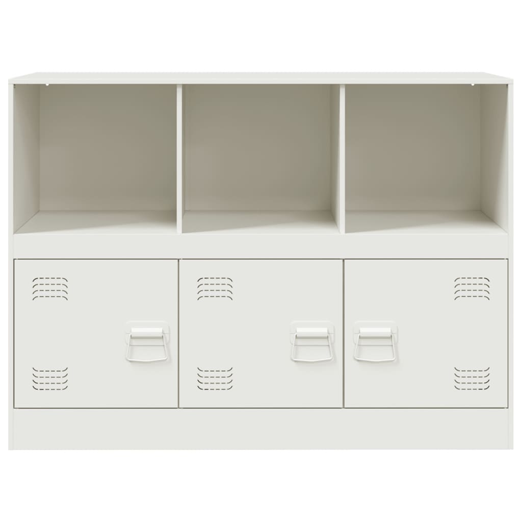 Dressoir 99x39x73 cm staal wit is nu te koop bij PeponiXL, paradijselijk wonen!