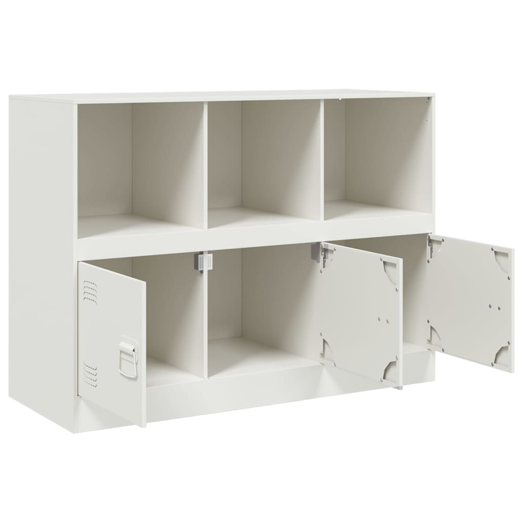Dressoir 99x39x73 cm staal wit is nu te koop bij PeponiXL, paradijselijk wonen!