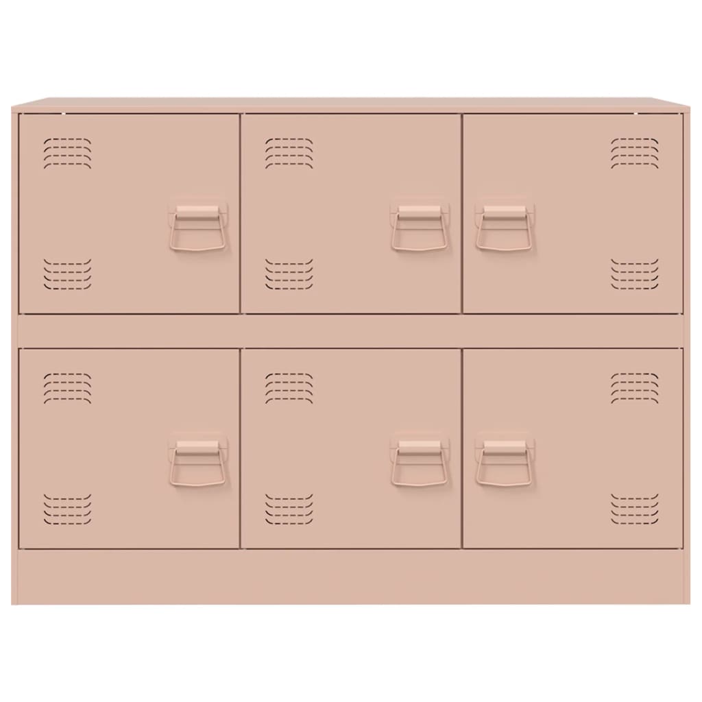 Dressoir 99x39x73 cm staal roze is nu te koop bij PeponiXL, paradijselijk wonen!