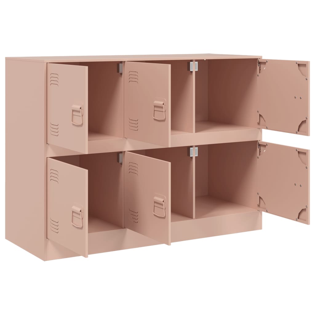 Dressoir 99x39x73 cm staal roze is nu te koop bij PeponiXL, paradijselijk wonen!