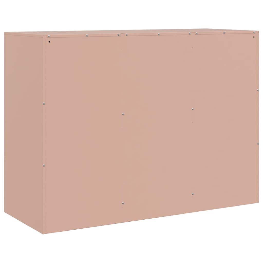 Dressoir 99x39x73 cm staal roze is nu te koop bij PeponiXL, paradijselijk wonen!