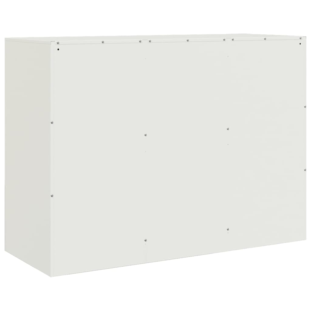 Dressoir 99x39x73 cm staal wit is nu te koop bij PeponiXL, paradijselijk wonen!