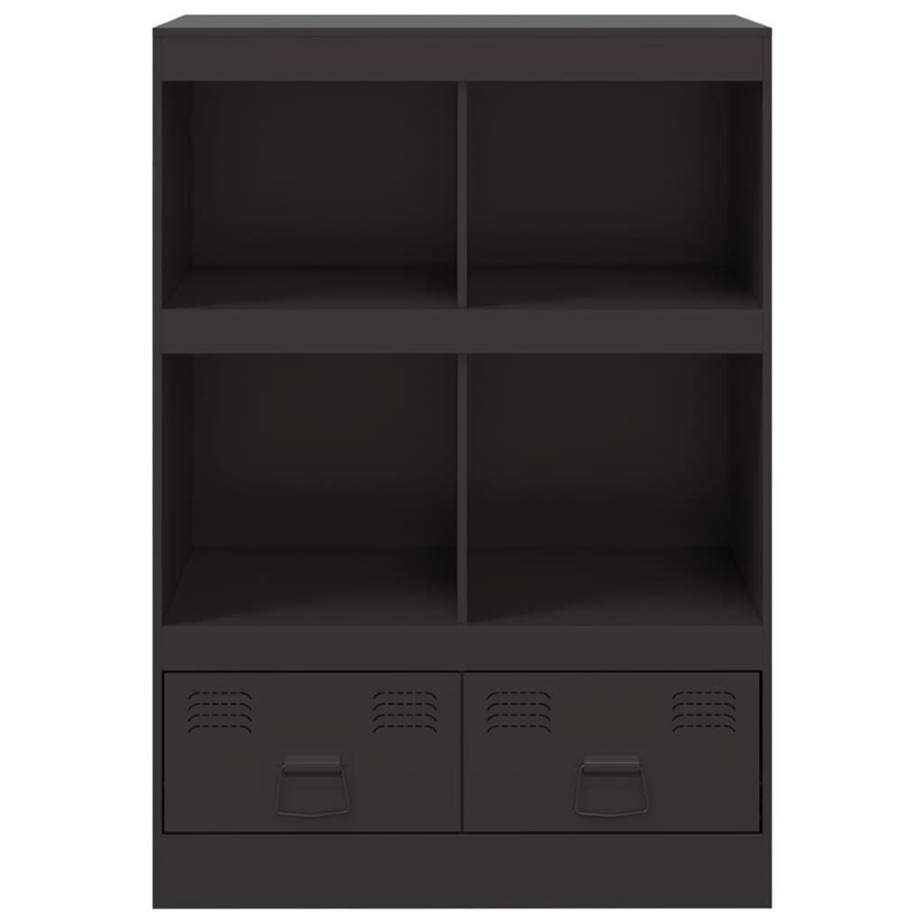Hoge kast 67x39x95 cm staal zwart is nu te koop bij PeponiXL, paradijselijk wonen!
