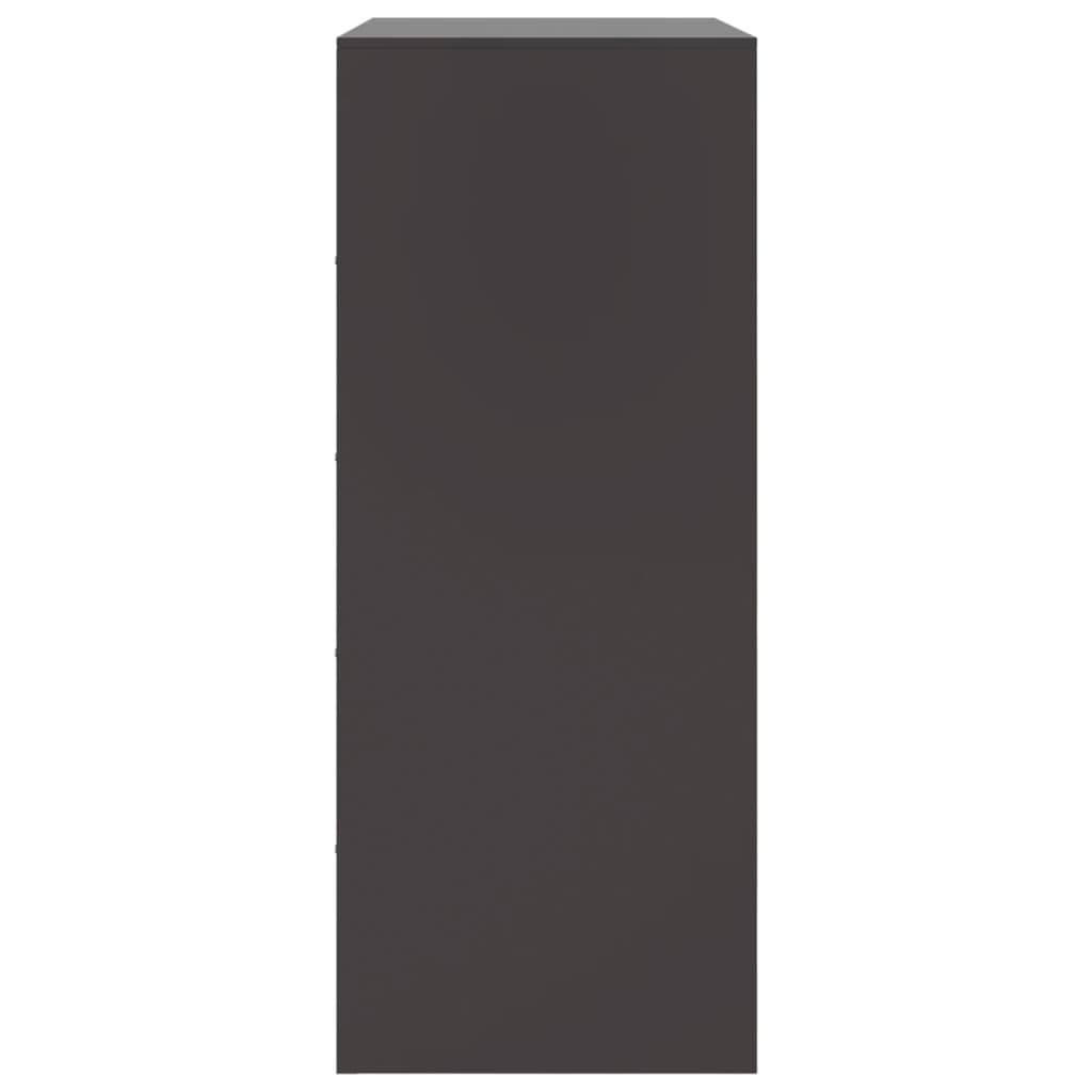 Hoge kast 67x39x95 cm staal zwart is nu te koop bij PeponiXL, paradijselijk wonen!