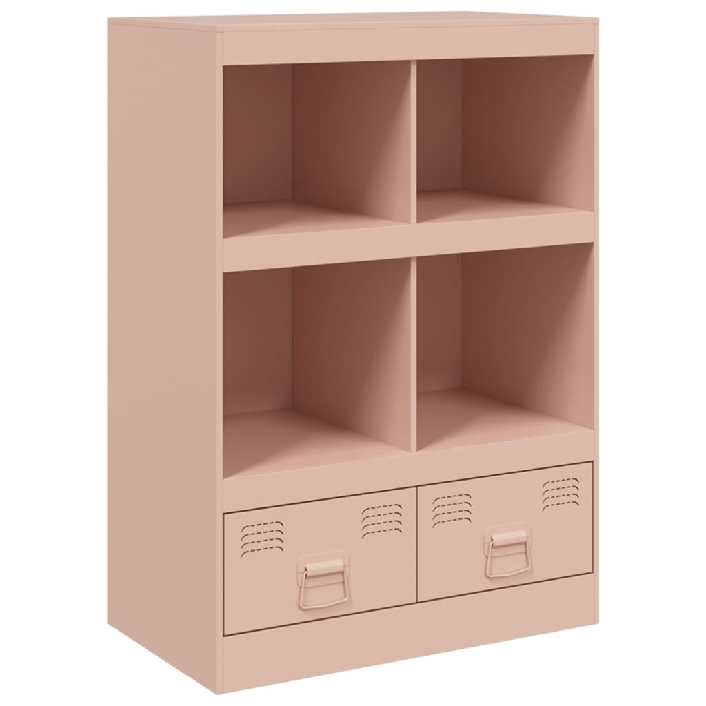 Hoge kast 67x39x95 cm staal roze is nu te koop bij PeponiXL, paradijselijk wonen!