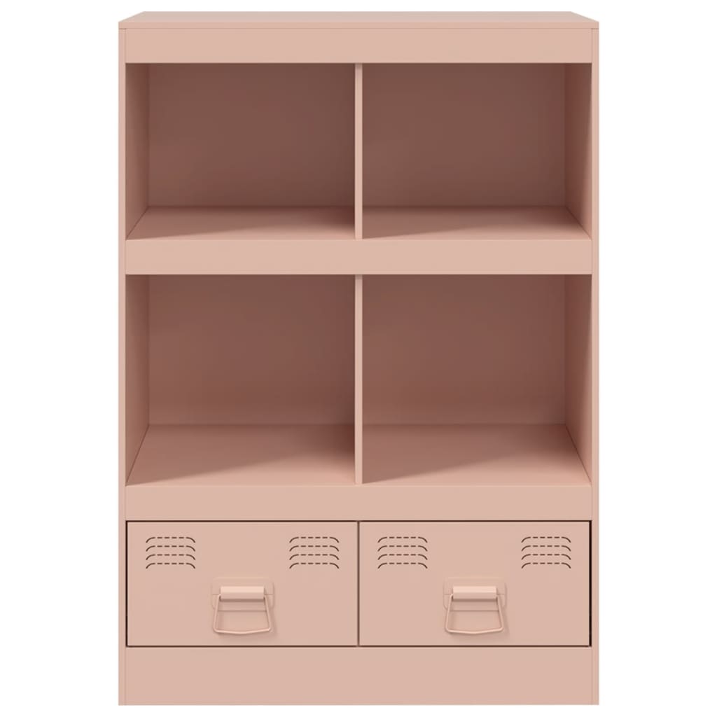 Hoge kast 67x39x95 cm staal roze is nu te koop bij PeponiXL, paradijselijk wonen!