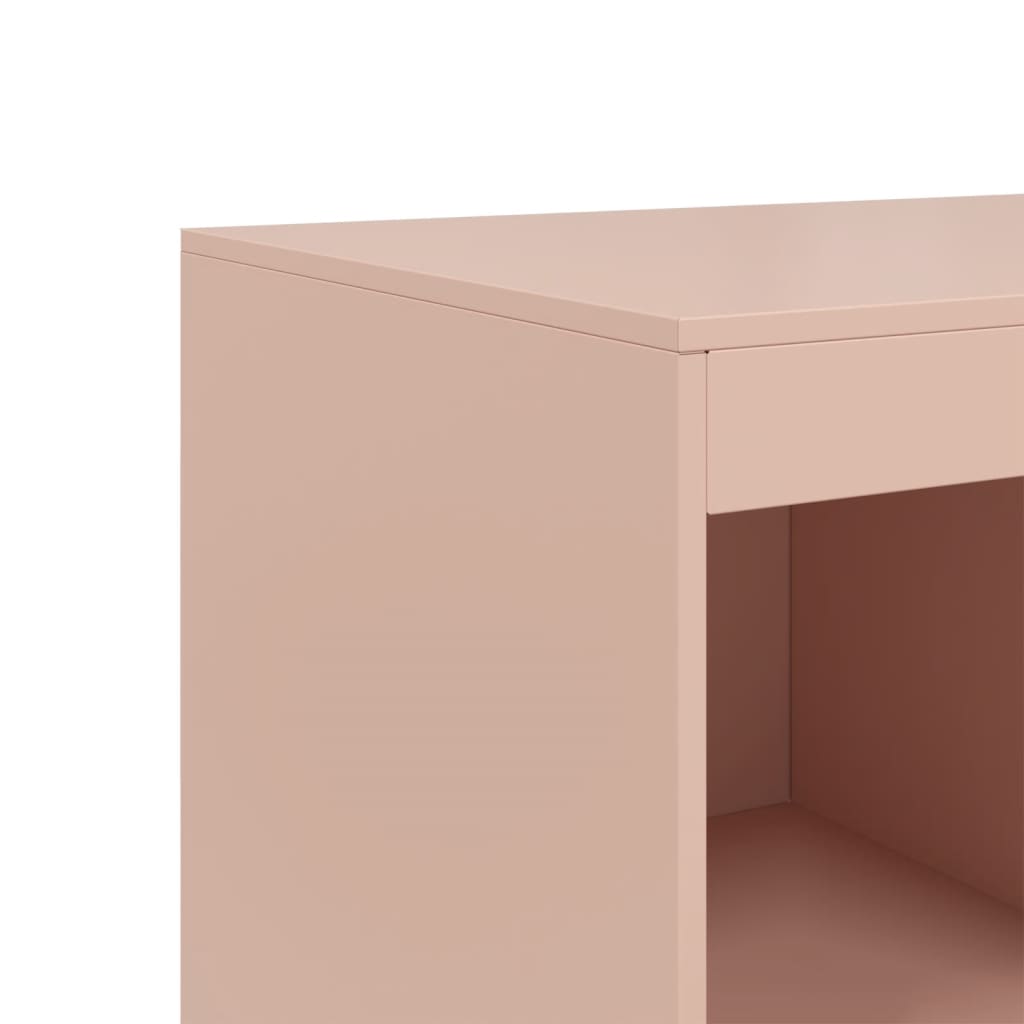Hoge kast 67x39x95 cm staal roze is nu te koop bij PeponiXL, paradijselijk wonen!