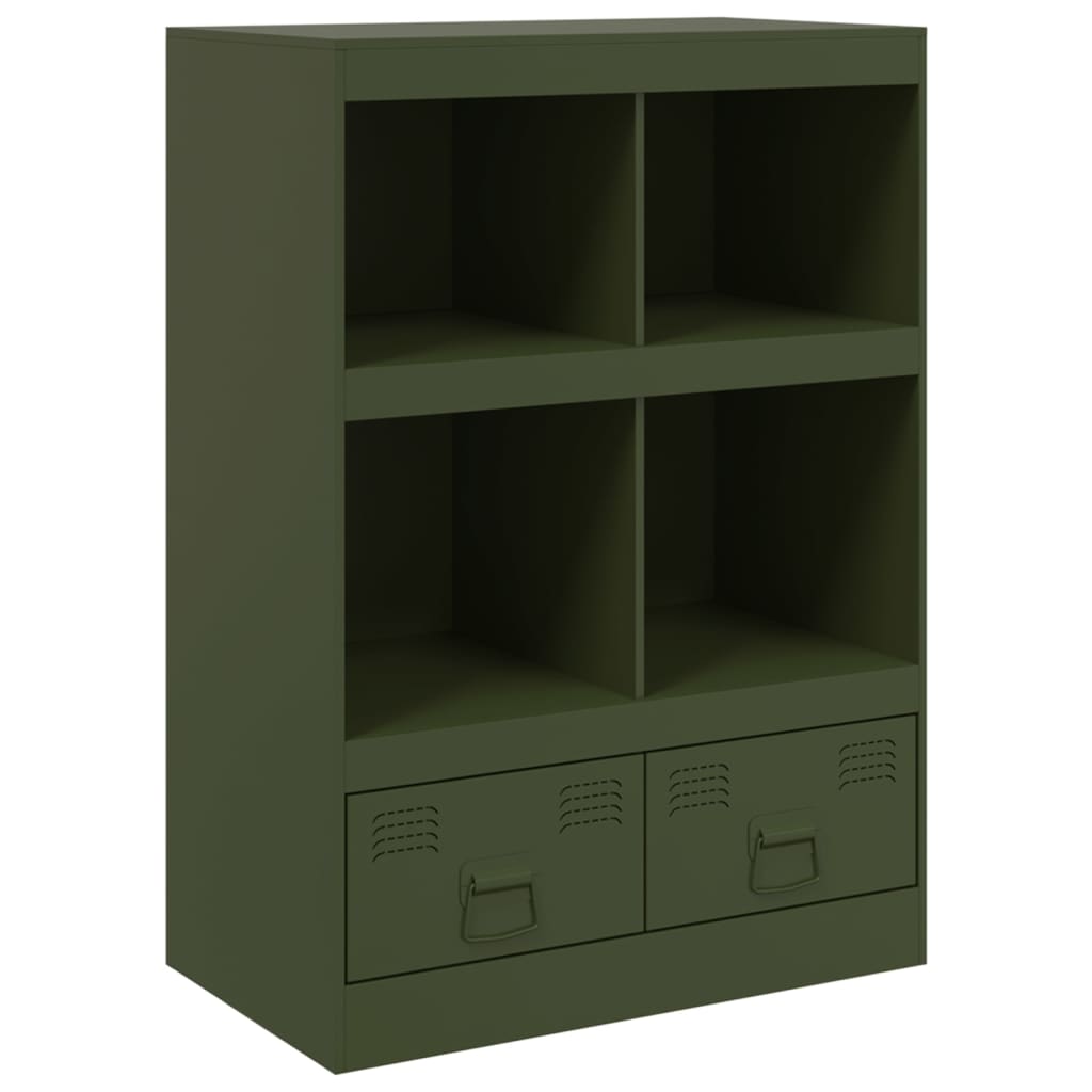 Dressoir 67x39x95 cm staal olijfgroen is nu te koop bij PeponiXL, paradijselijk wonen!