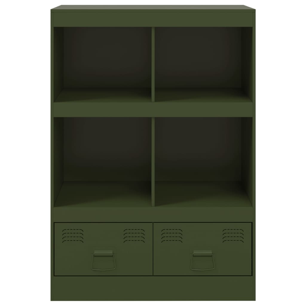 Dressoir 67x39x95 cm staal olijfgroen is nu te koop bij PeponiXL, paradijselijk wonen!