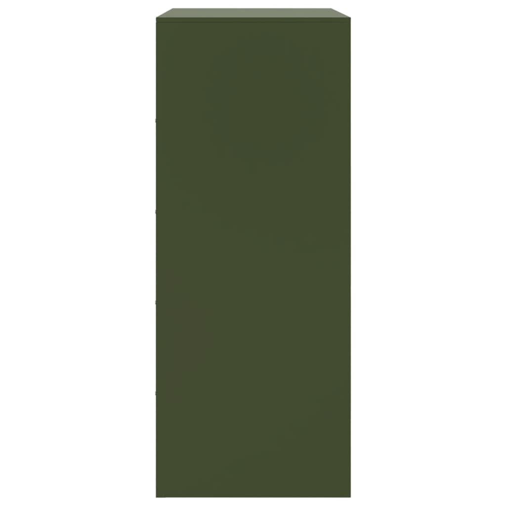 Dressoir 67x39x95 cm staal olijfgroen is nu te koop bij PeponiXL, paradijselijk wonen!