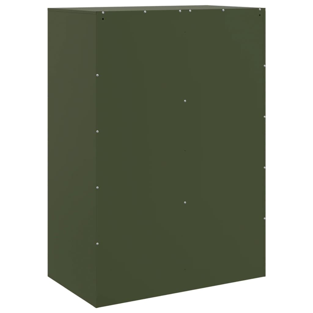 Dressoir 67x39x95 cm staal olijfgroen is nu te koop bij PeponiXL, paradijselijk wonen!