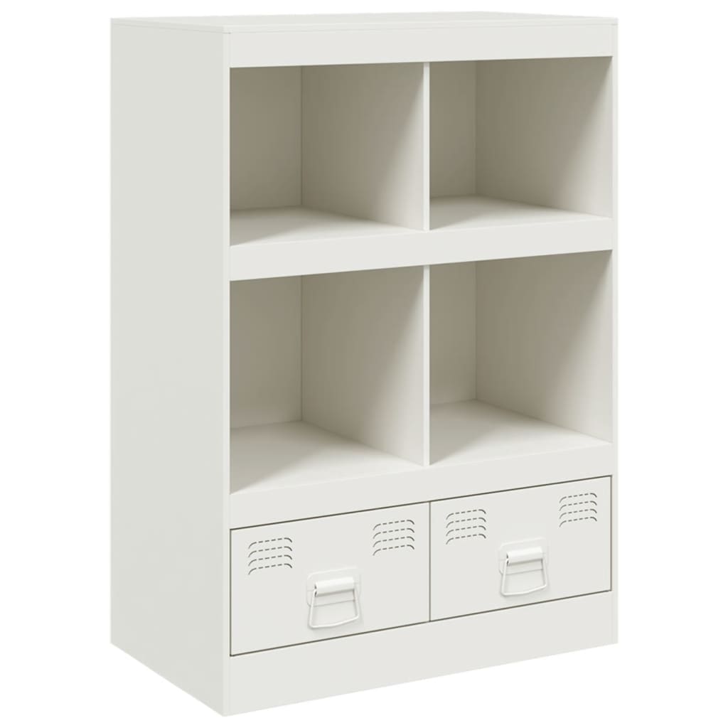 Hoge kast 67x39x95 cm staal wit is nu te koop bij PeponiXL, paradijselijk wonen!