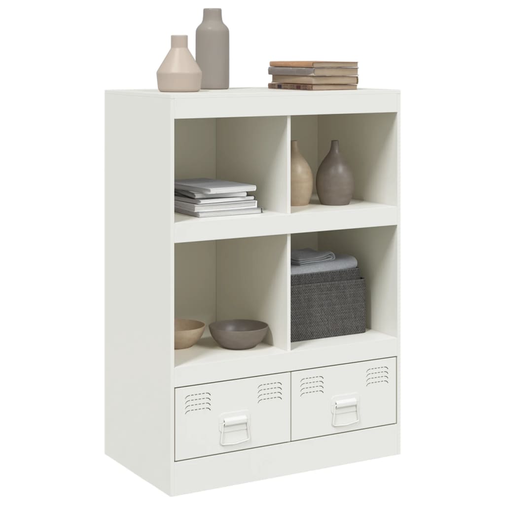 Hoge kast 67x39x95 cm staal wit is nu te koop bij PeponiXL, paradijselijk wonen!