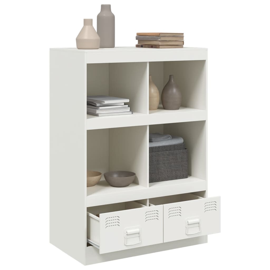 Hoge kast 67x39x95 cm staal wit is nu te koop bij PeponiXL, paradijselijk wonen!