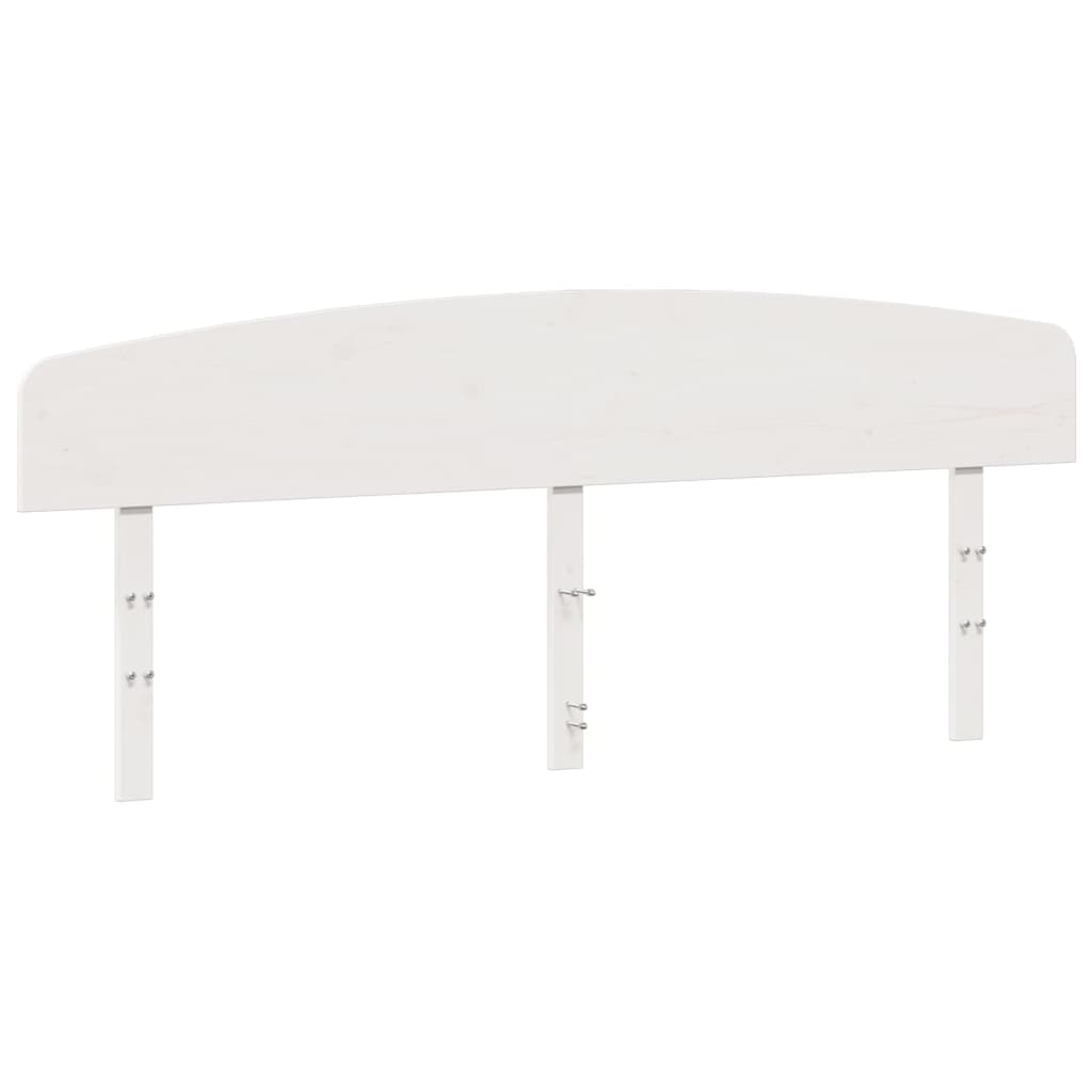 Hoofdbord 200 cm massief grenenhout wit is nu te koop bij PeponiXL, paradijselijk wonen!