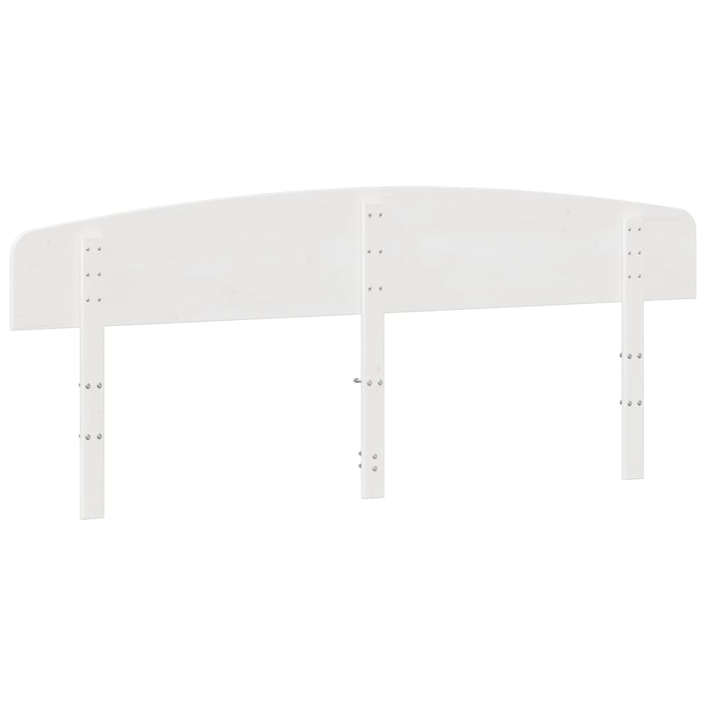 Hoofdbord 200 cm massief grenenhout wit is nu te koop bij PeponiXL, paradijselijk wonen!
