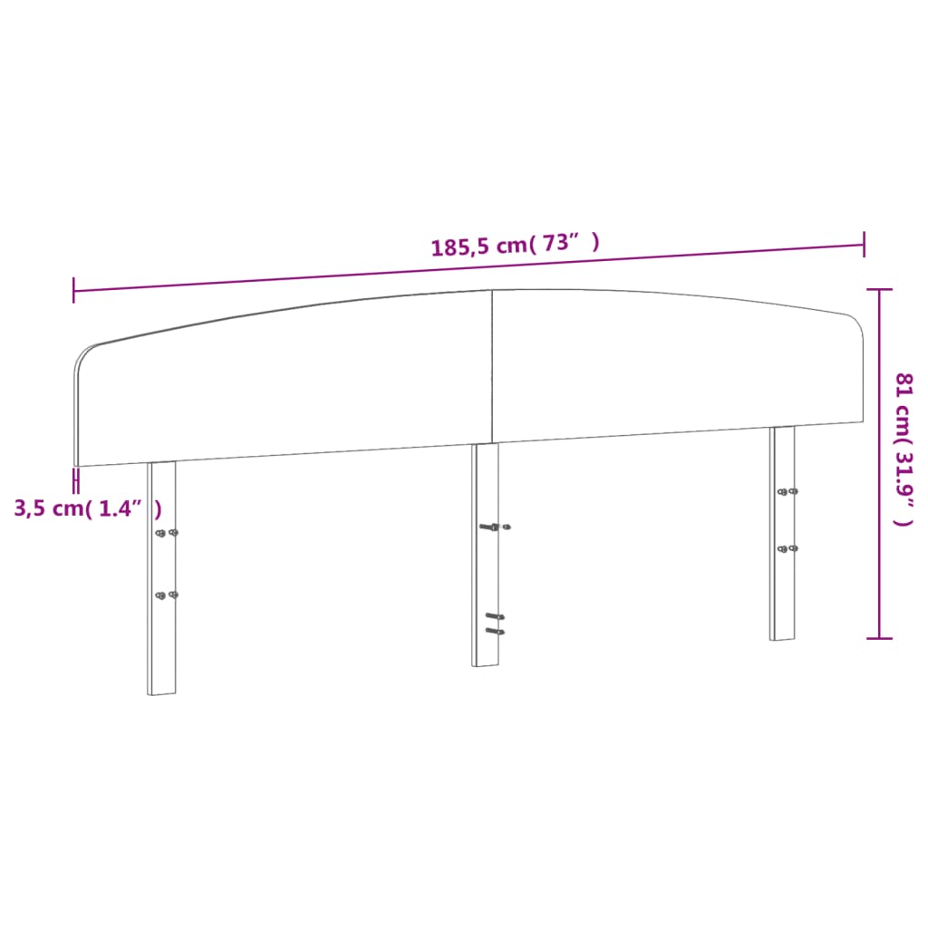 Hoofdbord 180 cm massief grenenhout is nu te koop bij PeponiXL, paradijselijk wonen!
