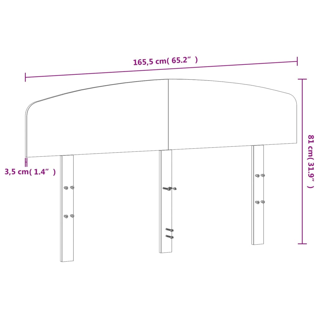 Hoofdbord 160 cm massief grenenhout wasbruin is nu te koop bij PeponiXL, paradijselijk wonen!