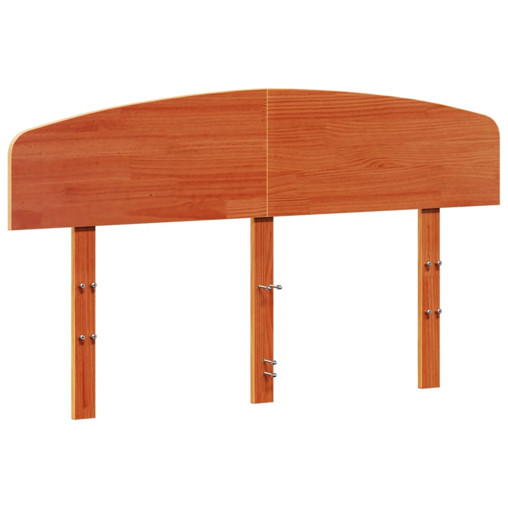 Hoofdbord 150 cm massief grenenhout wasbruin is nu te koop bij PeponiXL, paradijselijk wonen!