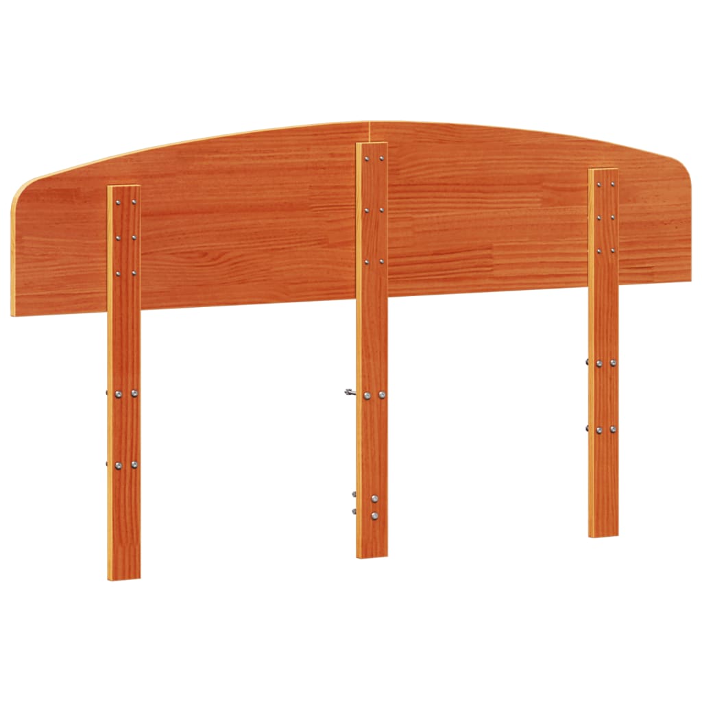 Hoofdbord 140 cm massief grenenhout wasbruin is nu te koop bij PeponiXL, paradijselijk wonen!