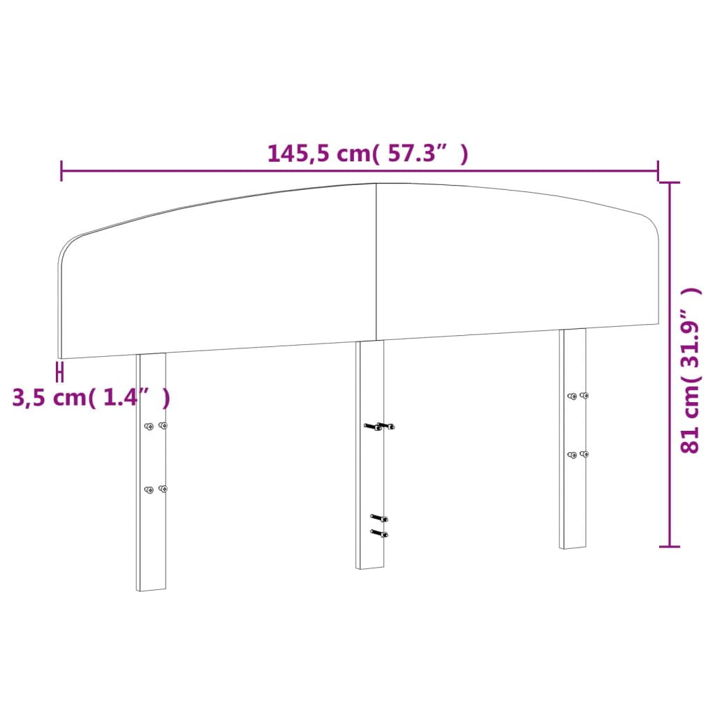 Hoofdbord 140 cm massief grenenhout wasbruin is nu te koop bij PeponiXL, paradijselijk wonen!